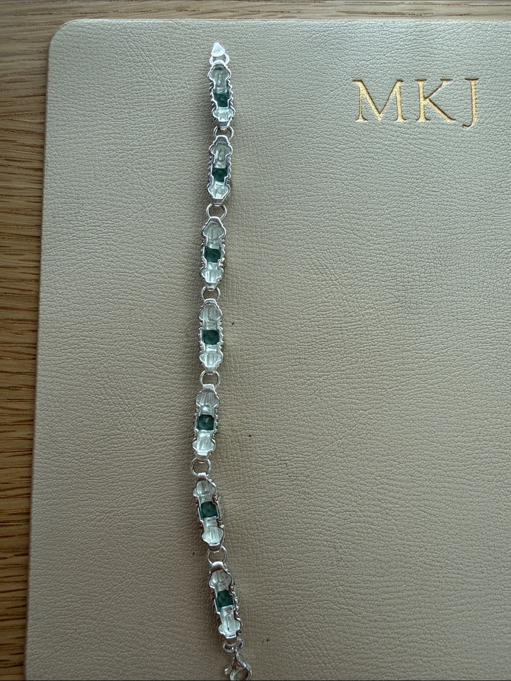 Sterling Silver Blue Topaz Tennis Bracelet - Picture 3 of 3